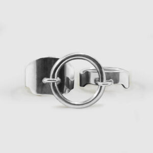 Bague shackle modulable en argent de réemploi