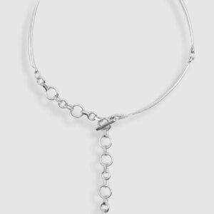 Collier skewer en argent de réemploi